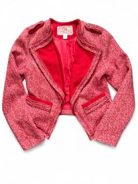 Nick & Mo Anthropologie Tweed Jacket | Romantic Boho Chic